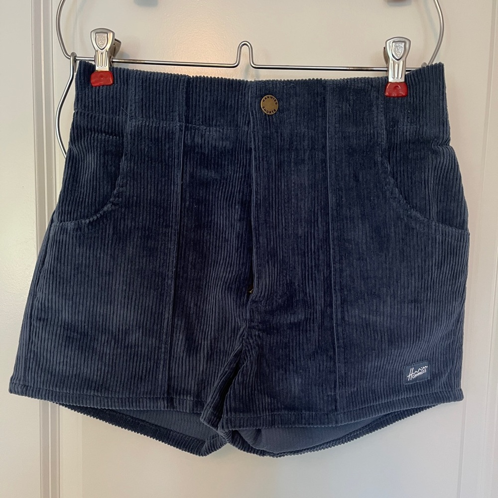 Hammies navy blue cord shorts 26. New